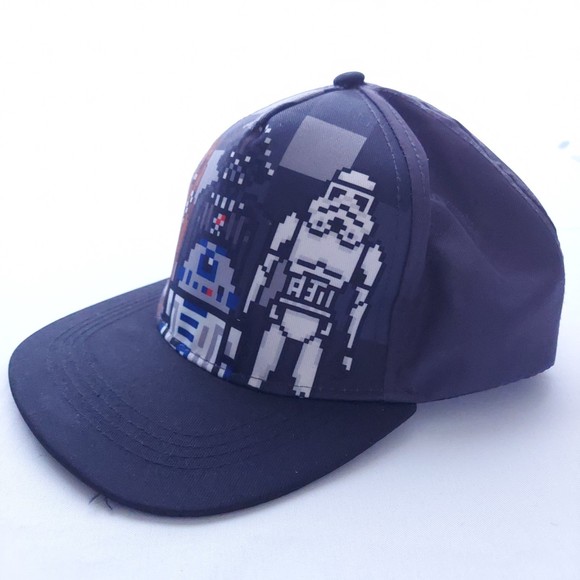 Star Wars Pixel Art Snapback Black and Gray Cap Hat - Picture 4 of 7